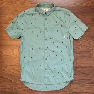 Quicksilver short sleeve button down shirt